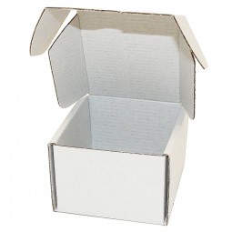 Klappdeckelkartons 100x100x70 mm quadratisch weiß
