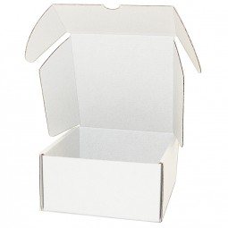 Klappdeckelkartons 150x150x75 mm quadratisch weiß
