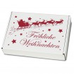 Weihnachtskartons Maxibrief Weihnachtsschlitten 350 x 250 x 50 mm, Weiß (DIN A4+/B4)