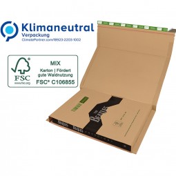 Buchverpackung Grnmarie A3 - 455 x 320 x - 70mm, braun, nachhaltig