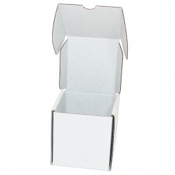 Klappdeckelkartons Würfelbox 100x100x100 mm weiß