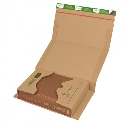 Buchverpackung Grnmarie A5 - 217 x 155 x - 60mm, braun, nachhaltig