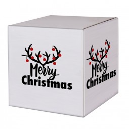 Weihnachtskartons Christmas Bells 300x300x300mm, wei B 1.3