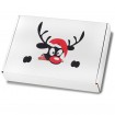 Weihnachtskartons Maxibrief Weihnachtselch 350 x 250 x 50 mm, Weiß (DIN A4+/B4)