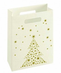 Weie Weihnacht Midi Shopping Bag